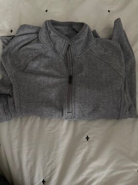 Kyodan Light Gray Half-Zip Pullover Sweatshirt